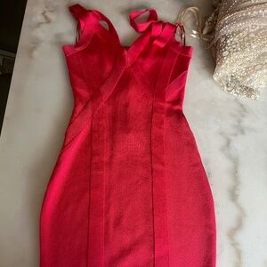 Red mini guess dress xs